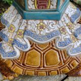 Porte plante tortue en céramique émaillée, 1980