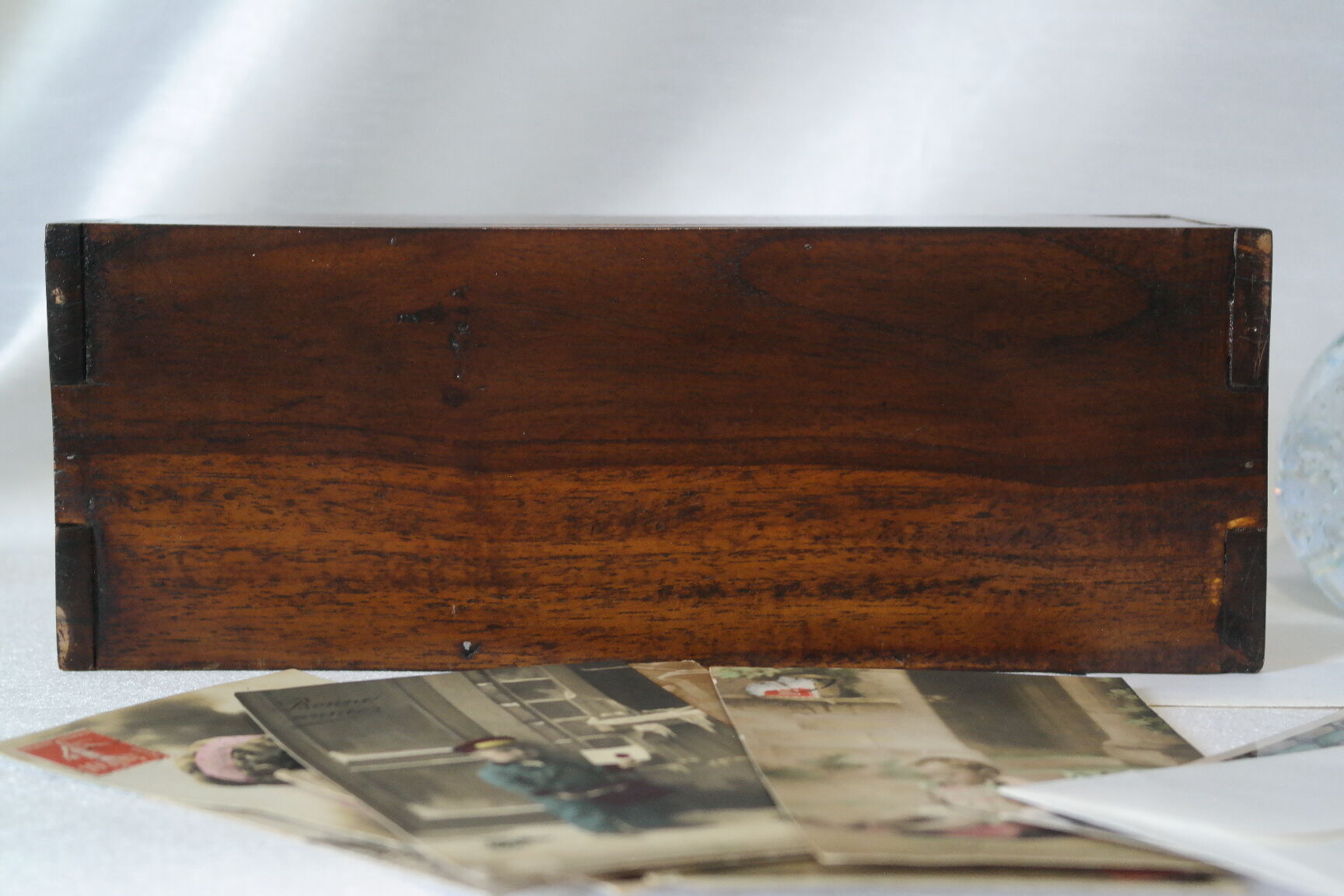 Vintage mail holder in cherry wood
