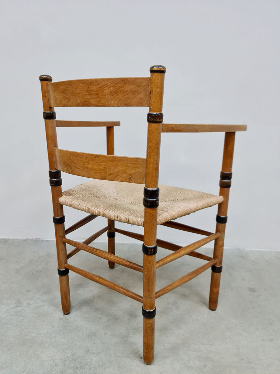 Art Deco rush armchair