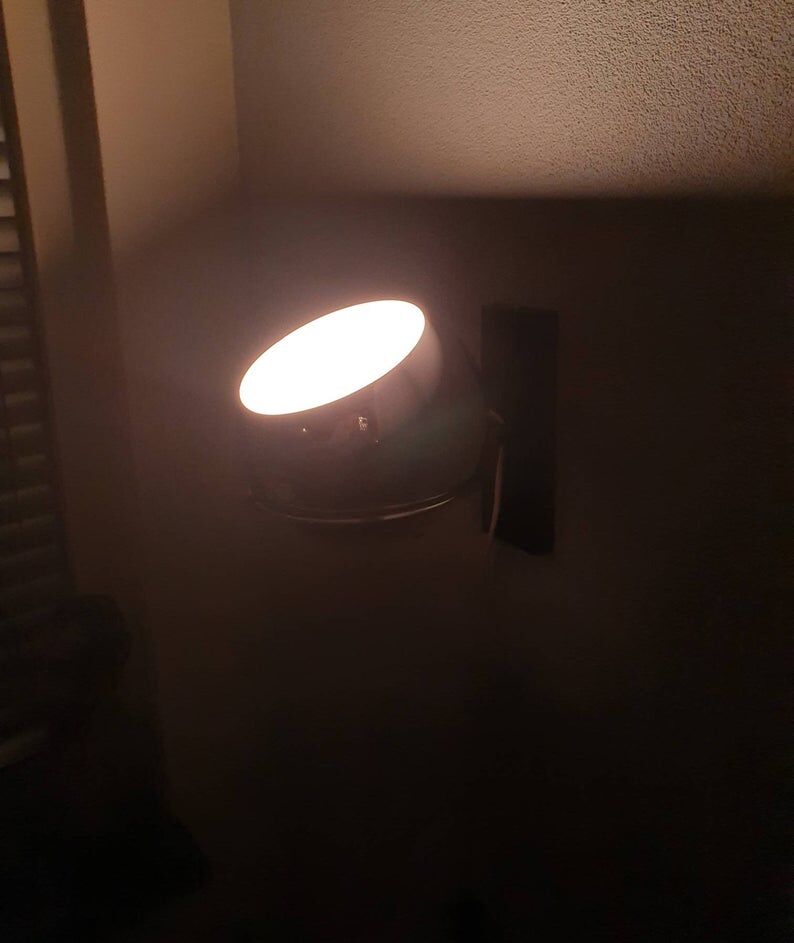 Vintage chrome wall applique 1970