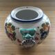 Pot signed decor flowers