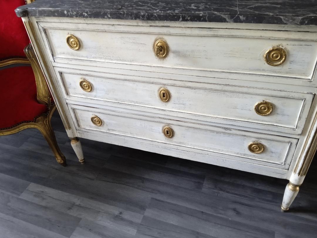 Louis philippe patinated chest of drawers