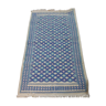 Tapis bleu multicolore fait main 152x275cm