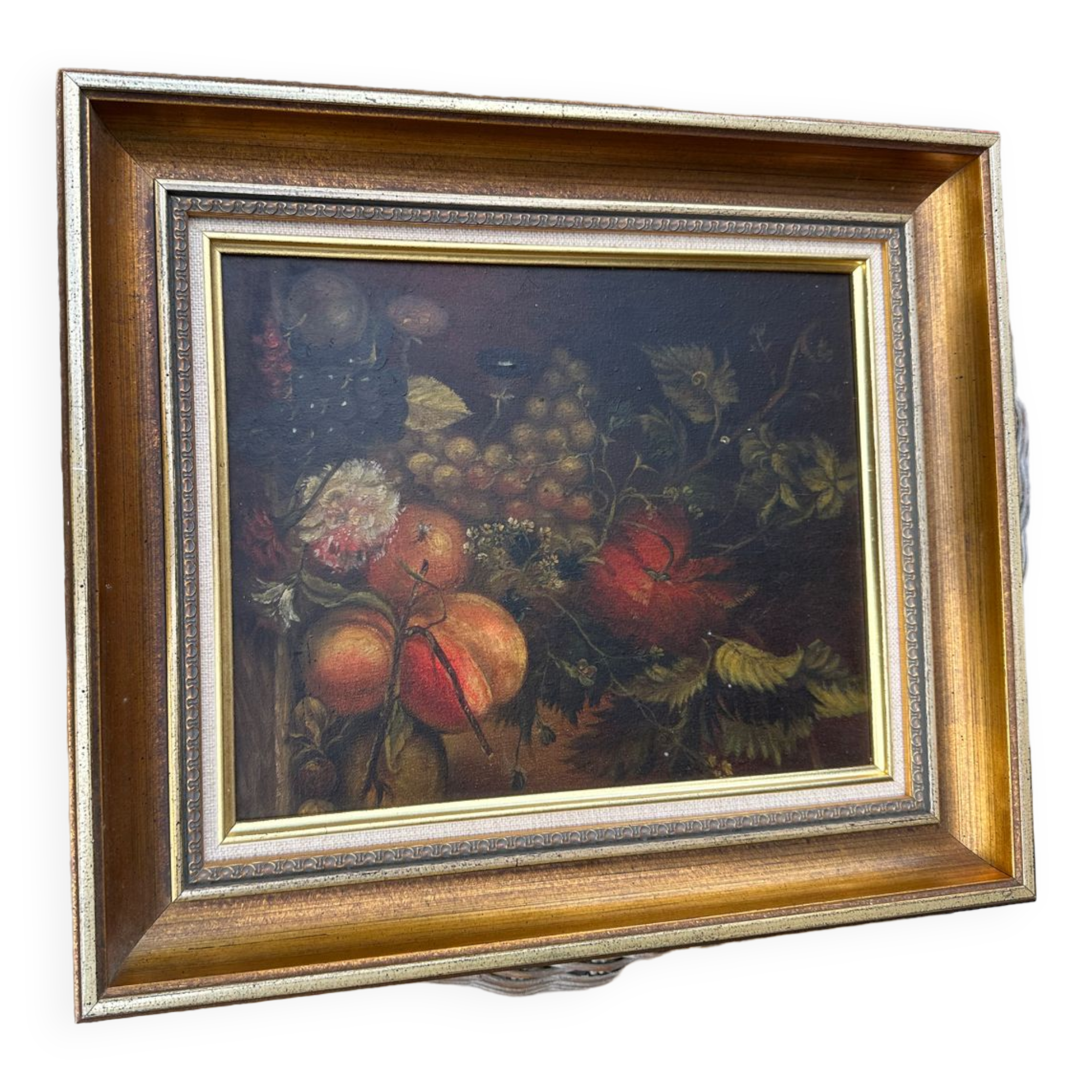 Oil on panel still life