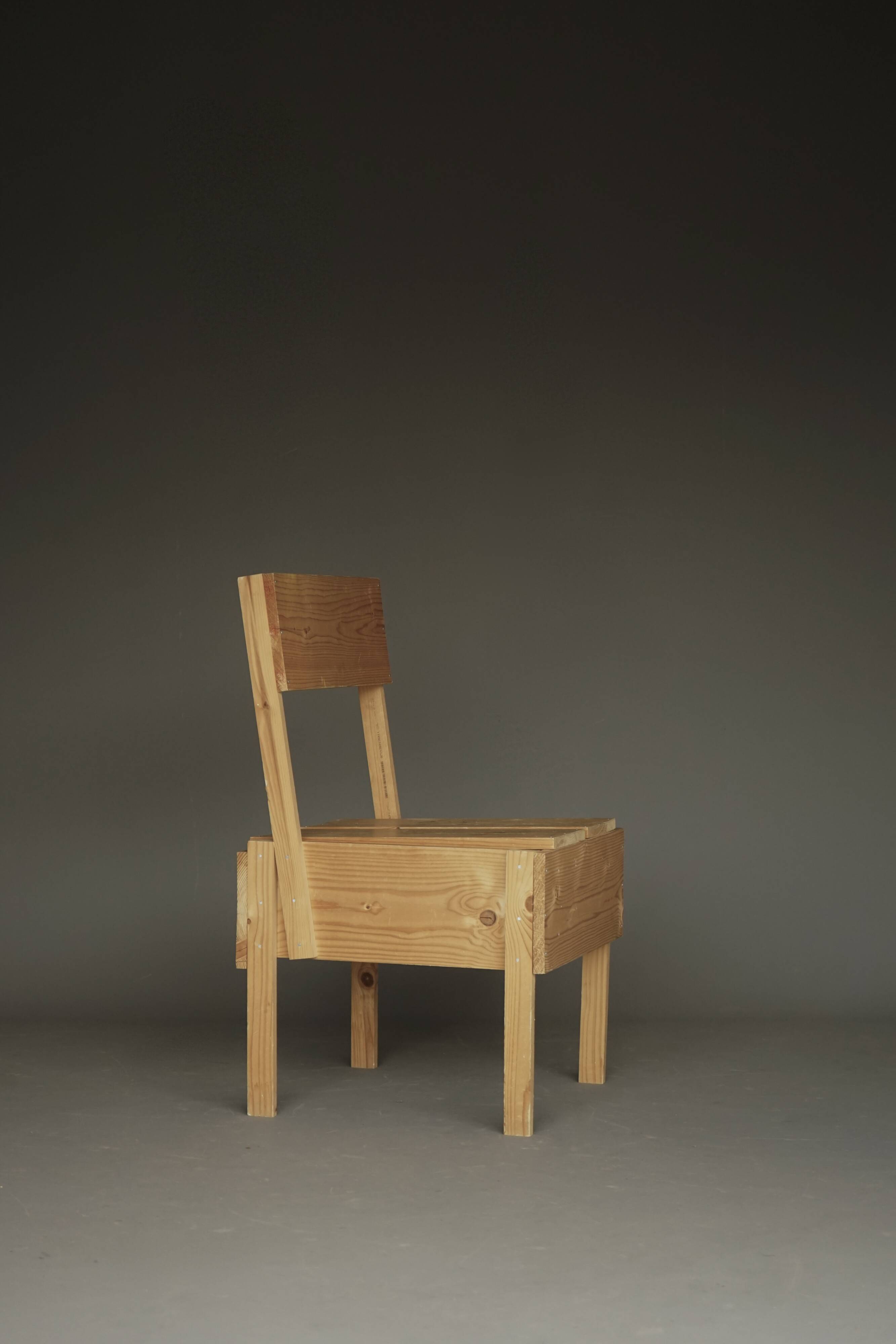1990s Autoprogettazione Sedia 1 Chair in the style of Enzo Mari