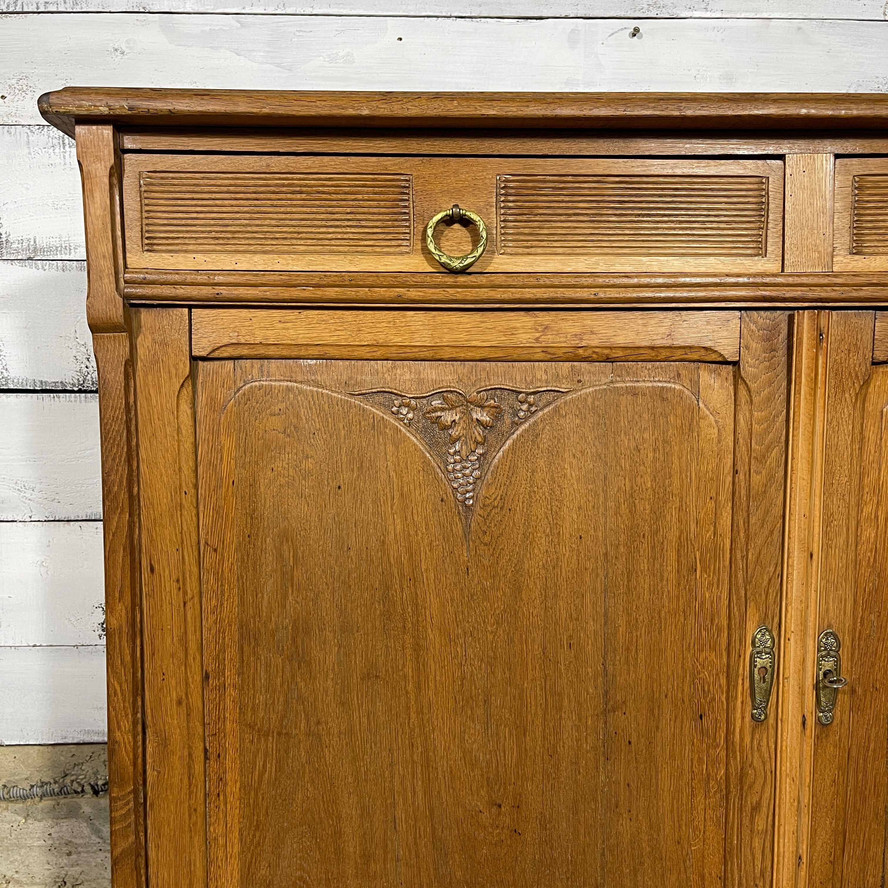 Vintage Parisian wooden sideboard