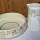 K&G Lunéville Eglantine jug and basin earthenware toilet set