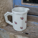 Pitcher Pillivuyt Mehun france ceramic patterns florets