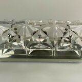60s 70s Kinkeldey Wall Light Glass Wall Lamp Space Age Design 60s 70s