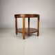 Table d'appoint Amsterdam School / Art Déco avec plateau incrusté d'étoiles vers 1920