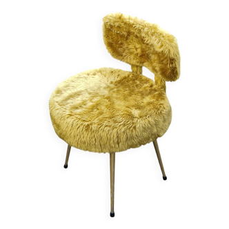 Vintage 1970s Pelfran-style shaggy chair