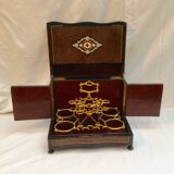 Old liquor cellar box with empty servant removable tray XlXeme H-27cm-L-32.5 cm-Pr-24cm-