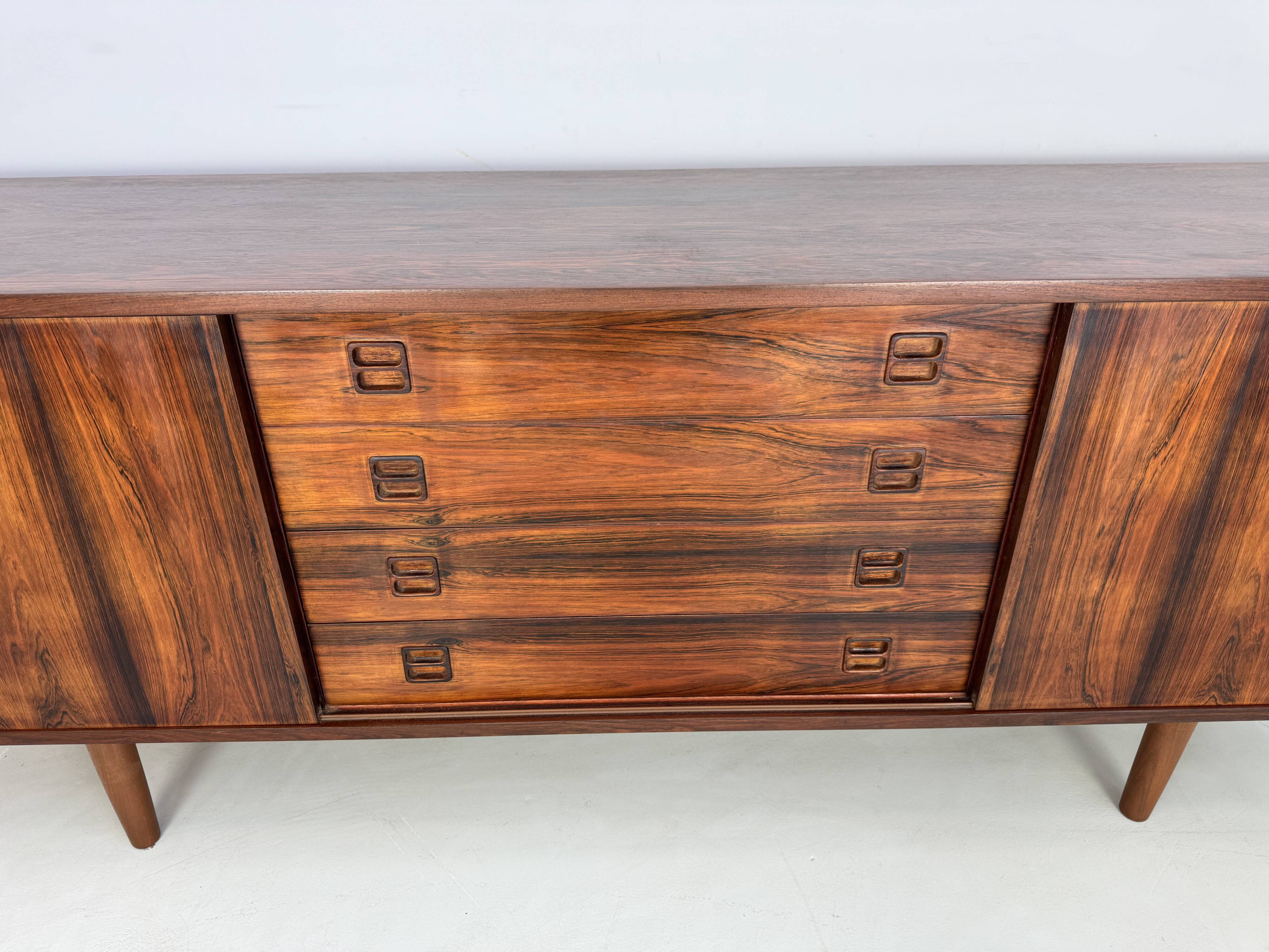 Vintage rosewood sideboard by Erik Wortz for IKEA 1960's.