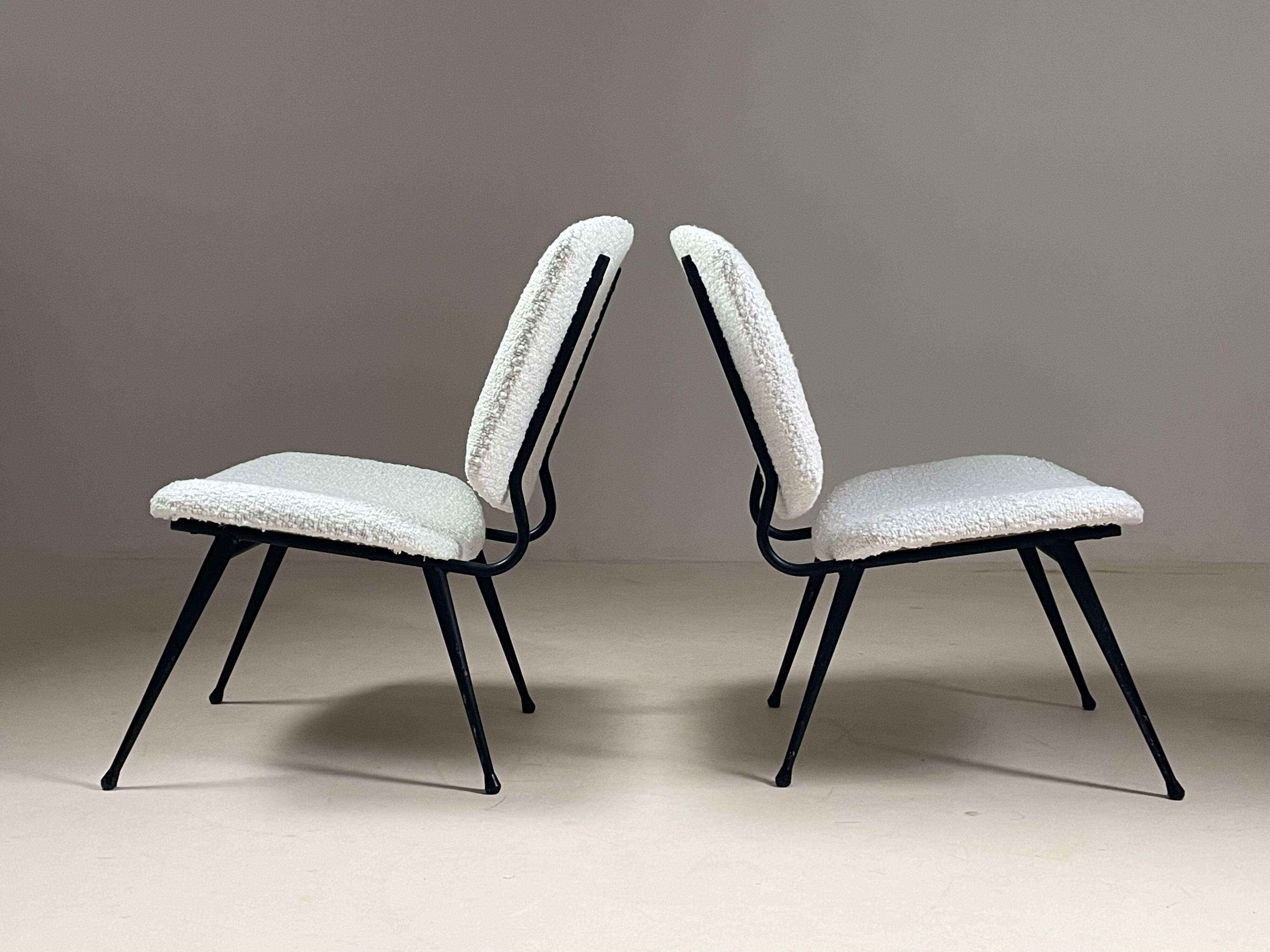 Pair of 1950s armchairs, France