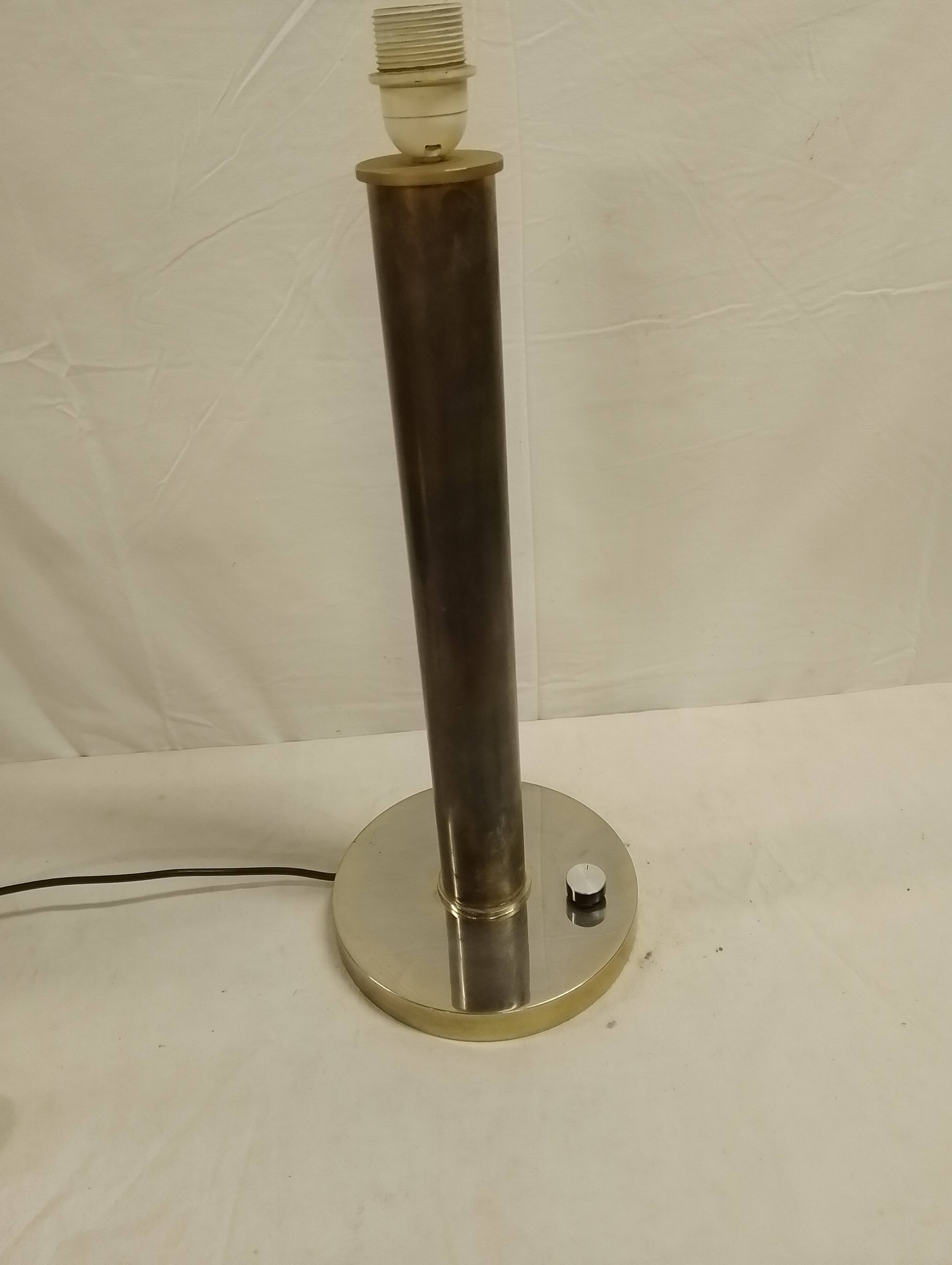 Large Art Deco style brass lamp