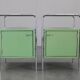 Pair of Bauhaus bedside tables, 1930, Czechoslovakia