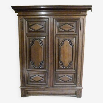 19th century walnut cabinet door