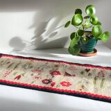 Tapis Rollakan décor de tulipes vintage