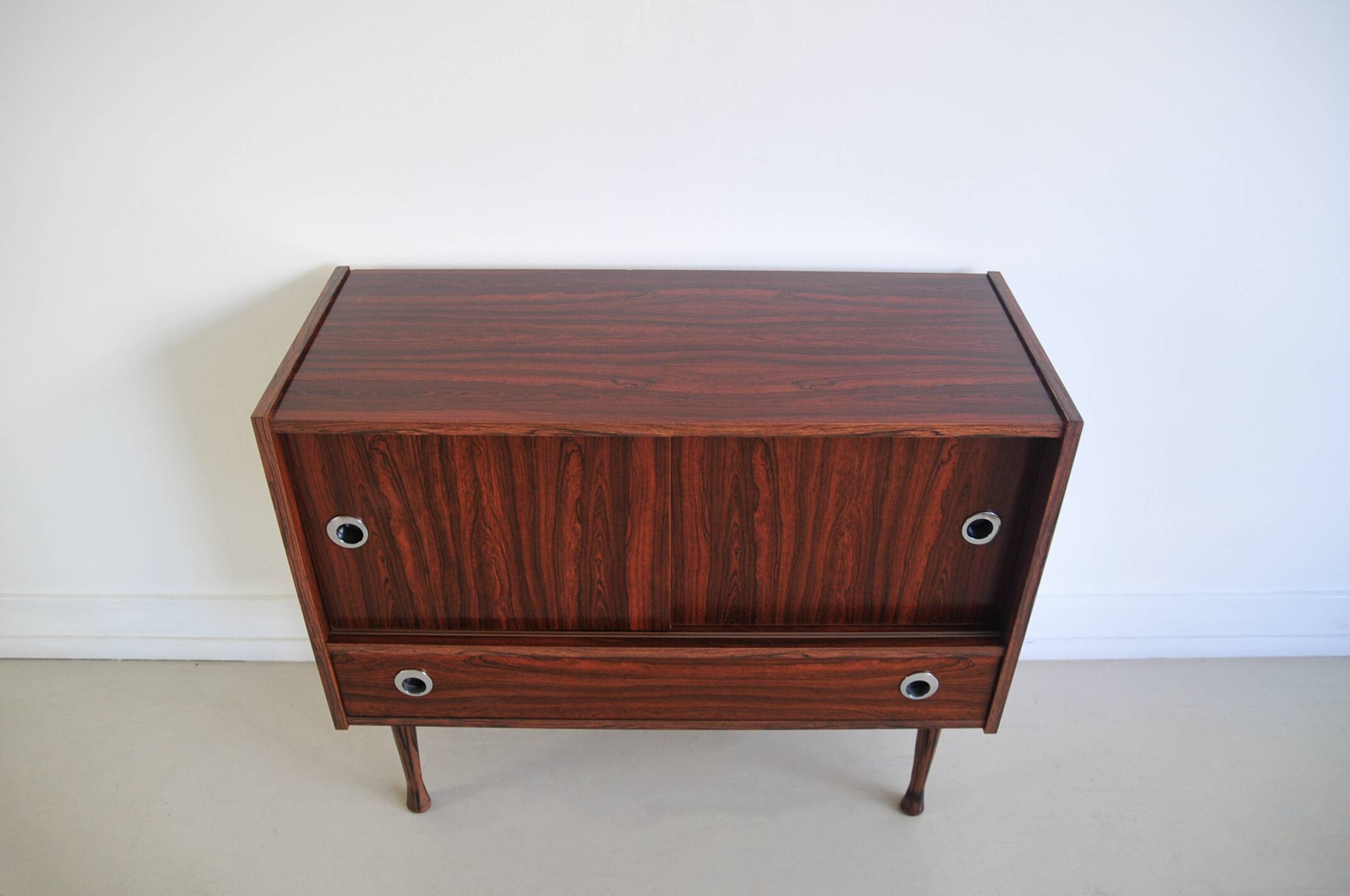 Buffet audio vintage en palissandre