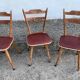 Bistro chair vintage Scandinavian brasserie colorful galette - 1950 1960