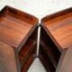 Rare rosewood side cabinets Afra Tobia Scarpa for Maxalto