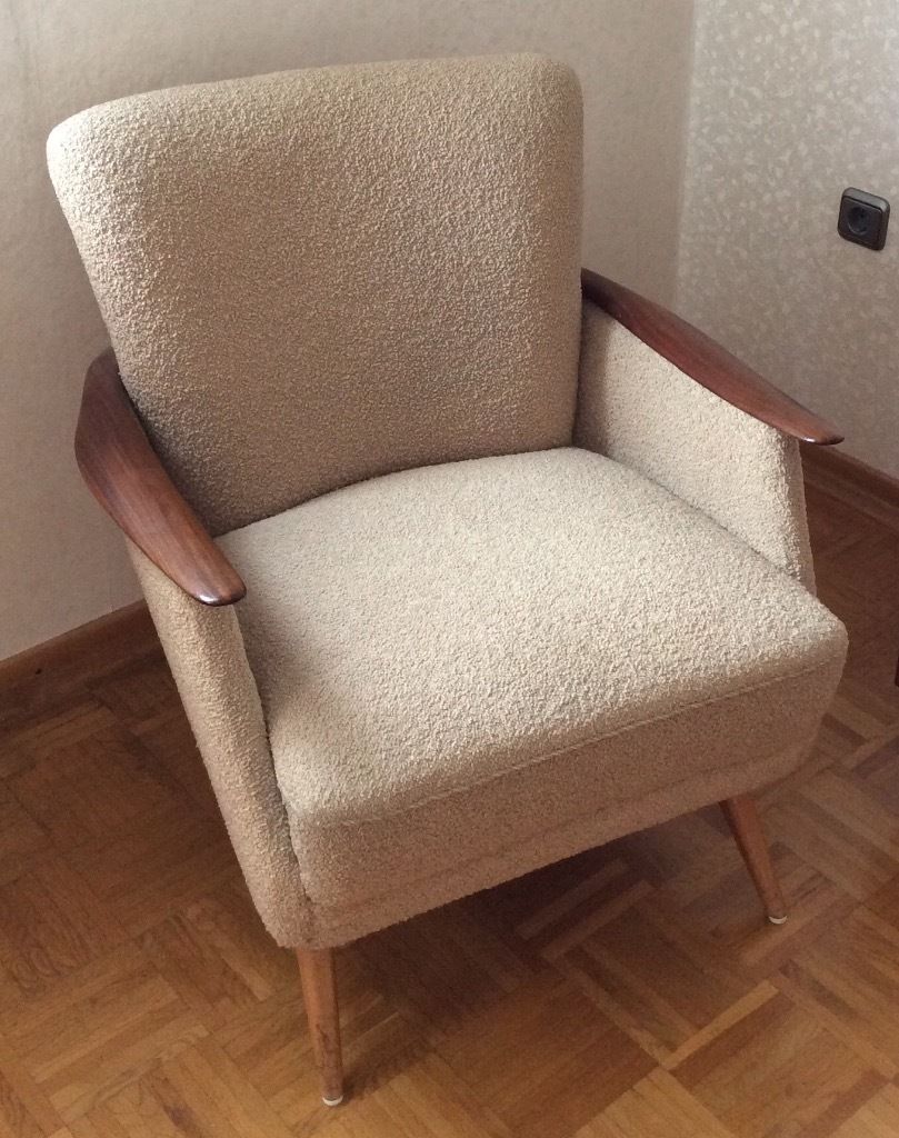 Set arc + 2 chairs 50s 60s Danish sofa good condition