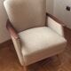 Set arc + 2 chairs 50s 60s Danish sofa good condition