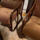 Vintage 70s velvet rattan set.