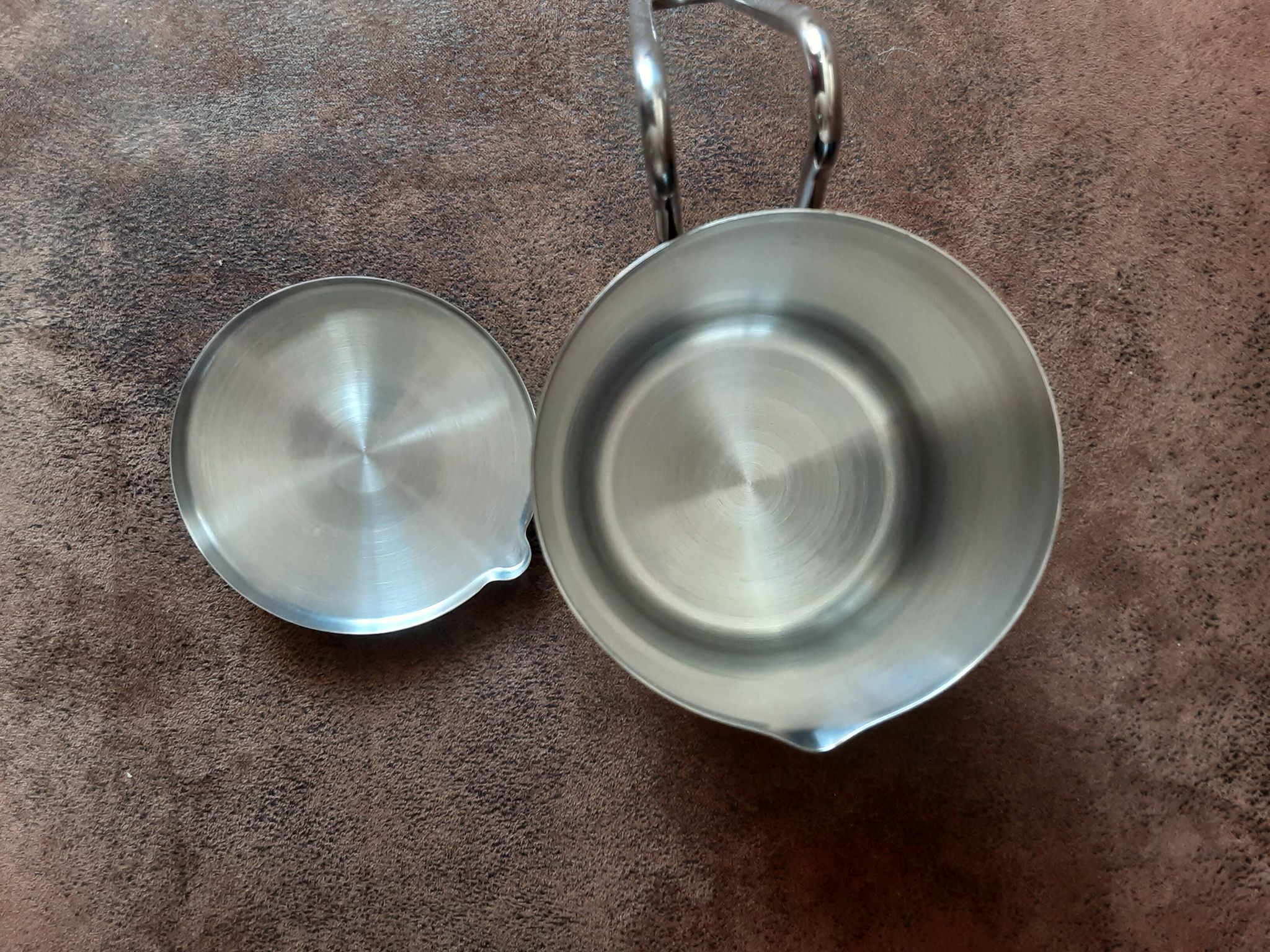 Stainless steel milk jug