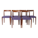 Set of 6 Vintage Rosewood Dining Chairs by Lübke, Germany, 1970s