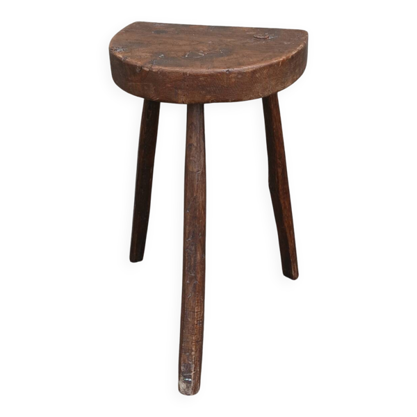 Tabouret tripode de ferme en chêne — Beyit
