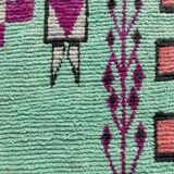 Large Moroccan Berber Carpet Boujad in Wool ideal Salon,