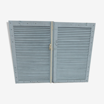 Wooden shutters 2 flaps sun l 74.5 x h 117 cm