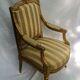 Queen's chair in gilded wood Louis XVI style