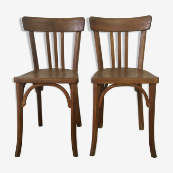 Paire de chaises bistrot Baumann