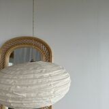 Rattan foot mirror with braces H:2m