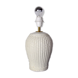 White ceramic "bamboo" lamp, Hollywood Regency, Italy, 1970