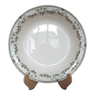 Hollow round dish Badonviller model Champagne