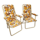 Paire de chaises de camping pliantes Lafuma vintage