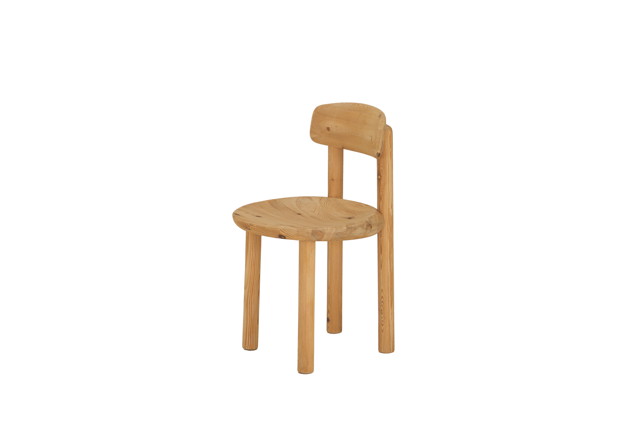 Set of 6 dining chairs in pine