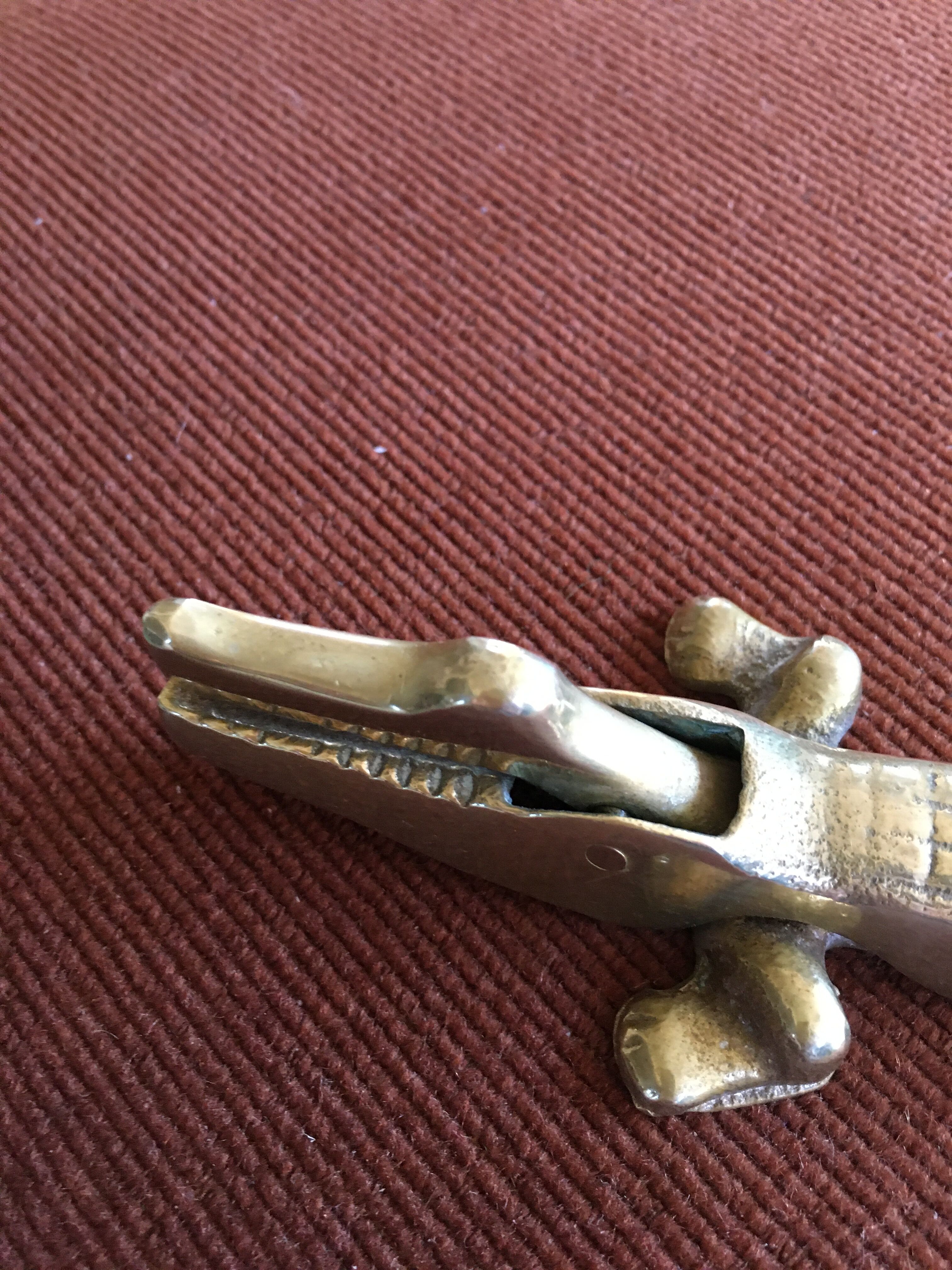 Brass crocodile