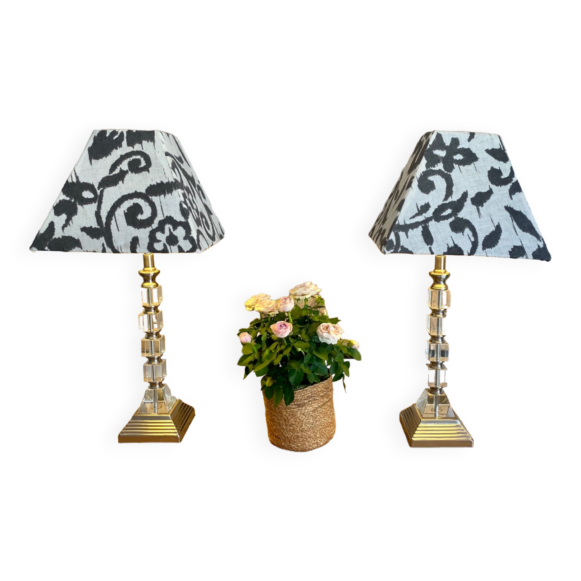 Set of 2 Art Deco style lamps