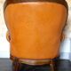 Cognac leather armchair "Ilsat Salotti" Italy circa 1980
