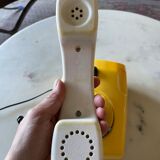 Yellow vintage phone