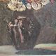 French vintage oil painting of flowers, signed A. Terrier