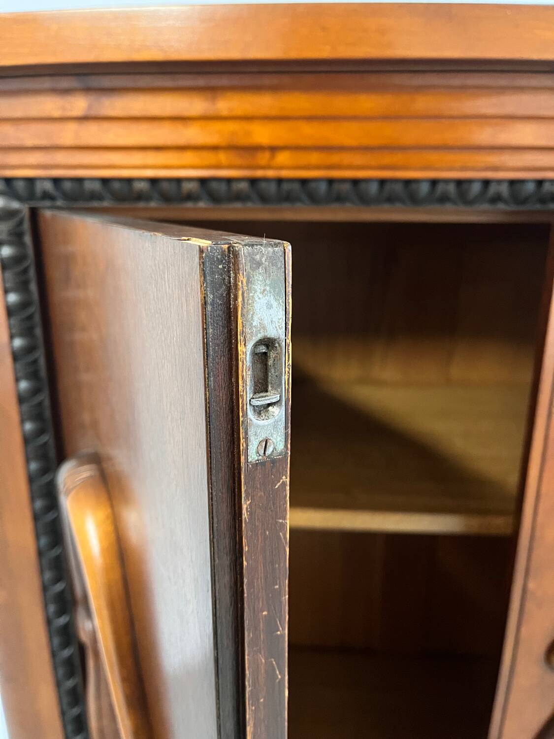 Oak linen closet from the 1930s, Norway