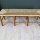 Banc ancien en paille