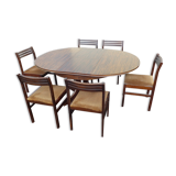 Table ovale et ses 6 chaises