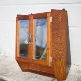 Art deco bathroom cabinet, vintage art deco wall-mounted Medicine Cabinet, 2 doors