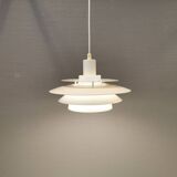 Jeka hanging lamp model 8031-P, in original white lacquer.